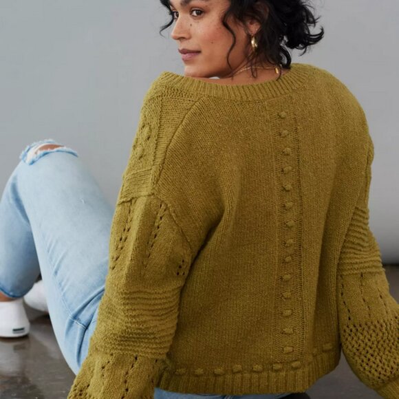 ISO Pilcro Textured Puff Sleeve Diana Cardigan - Picture 4 of 4